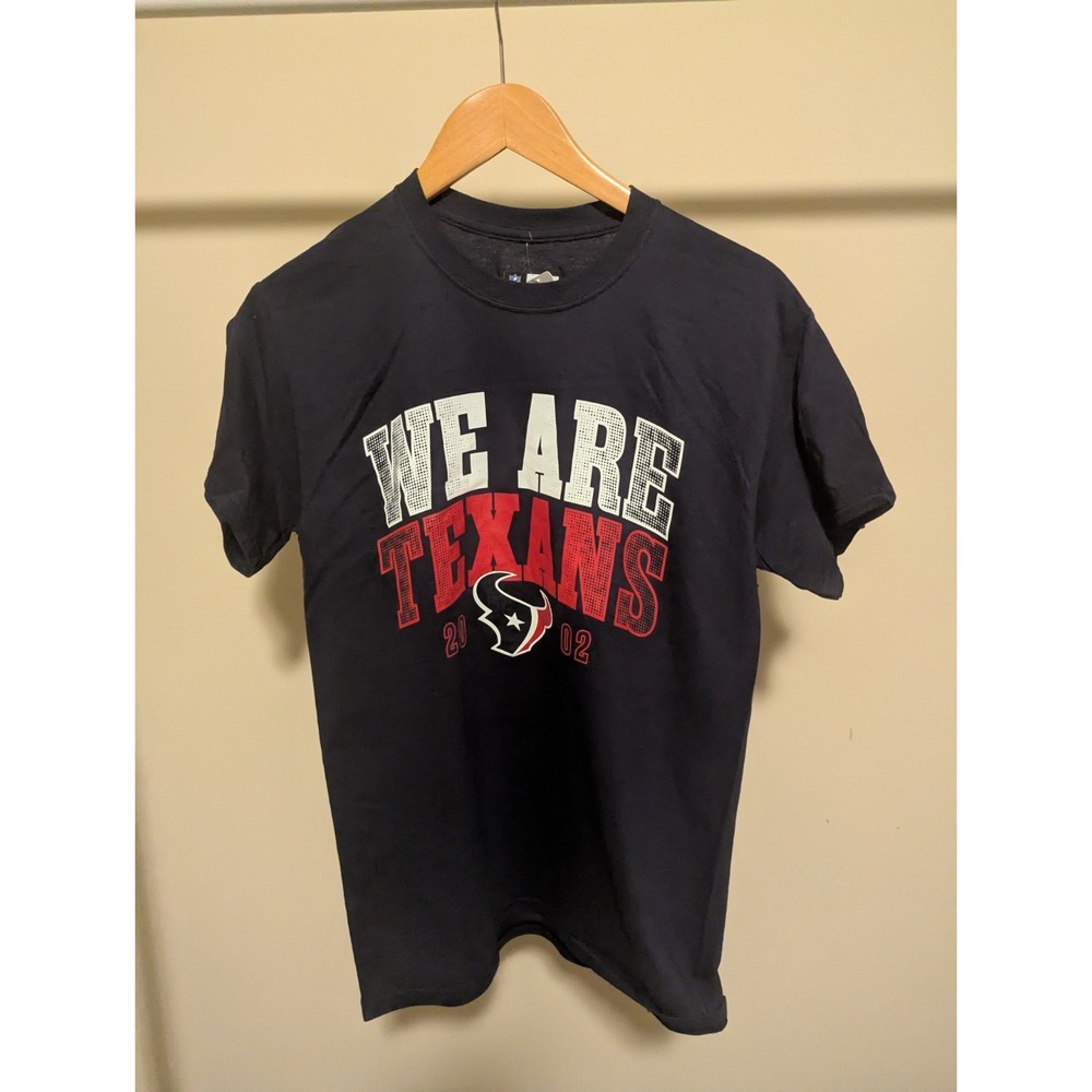 Houston Texans T-Shirt Men's Small Black NFL Team Apparel‎ "We Are Texans" NWT